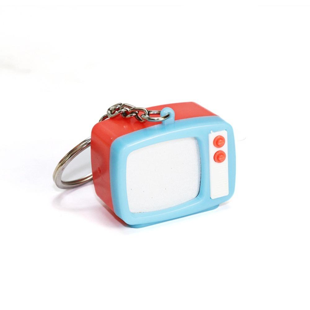 Model Toy Led Keychain Miniature Television Tv Creative Children Toy Home