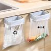Trash Can Holder Foldable Under Sink Trash Bag Organizer Large Opening Compact Portable Waste Storage Rack