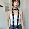 Luochi Пушистый Мягкий Полосатый Вязаный Шарф в Стиле Y2K - Универсальный Шарф-Грелка для Женщин