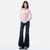 American Retro 2025 Autumn Women's Spicy Micro Flare Stretch Jeans - Slimming & Non-Clingy Flared Pants