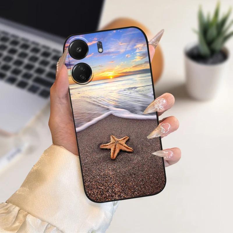 Модный чехол с животными для Xiaomi Redmi 13C Чехлы 13 C 4G 5G Силиконовый Мягкий ТПУ Чехол для телефона Funda Cover Для Redmi 13R Защитный Coque
