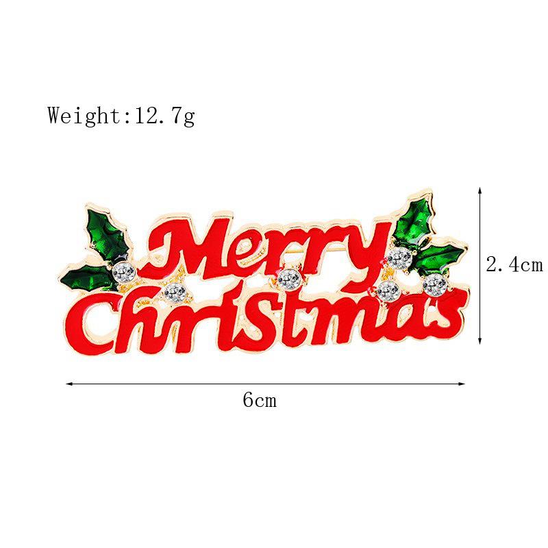 Christmas Brooch Elegant Drip Oil Brooch Santa Claus Brooch High-Quality For Jackets Coats Gift