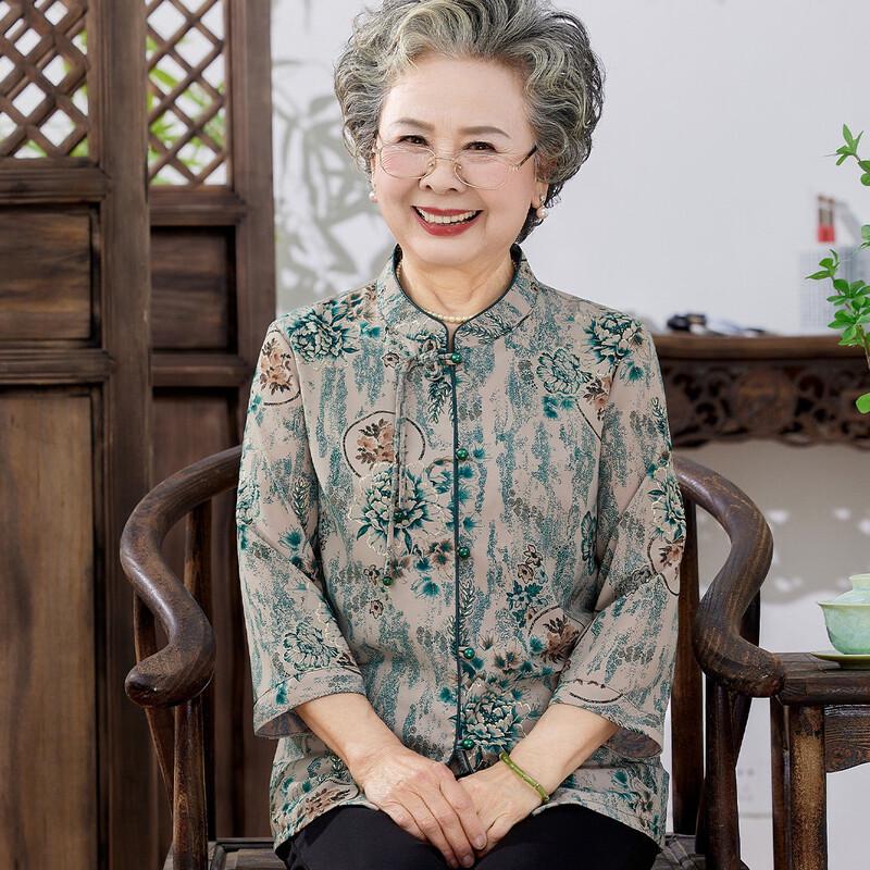 Женская летняя рубашка свободного кроя для среднего/пожилого возраста
