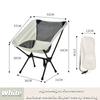 New Detachable Portable Folding Moon Chair Outdoor Camping Chairs Beach Fishing Chair Ultralight Travel Hiking Picnic Seat Tools