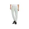 Adidas Solid Color Elastic Waistband Logo Embroidered Jogger Pants Women Bottoms Light-Green IB2750
