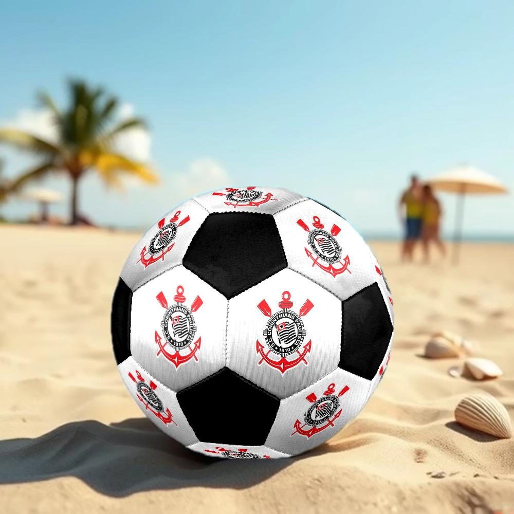 Corinthians Soccer Ball Colorful All Ages Machine Stitched PVC Competition Ready Durable High-Bounce.SIZE5