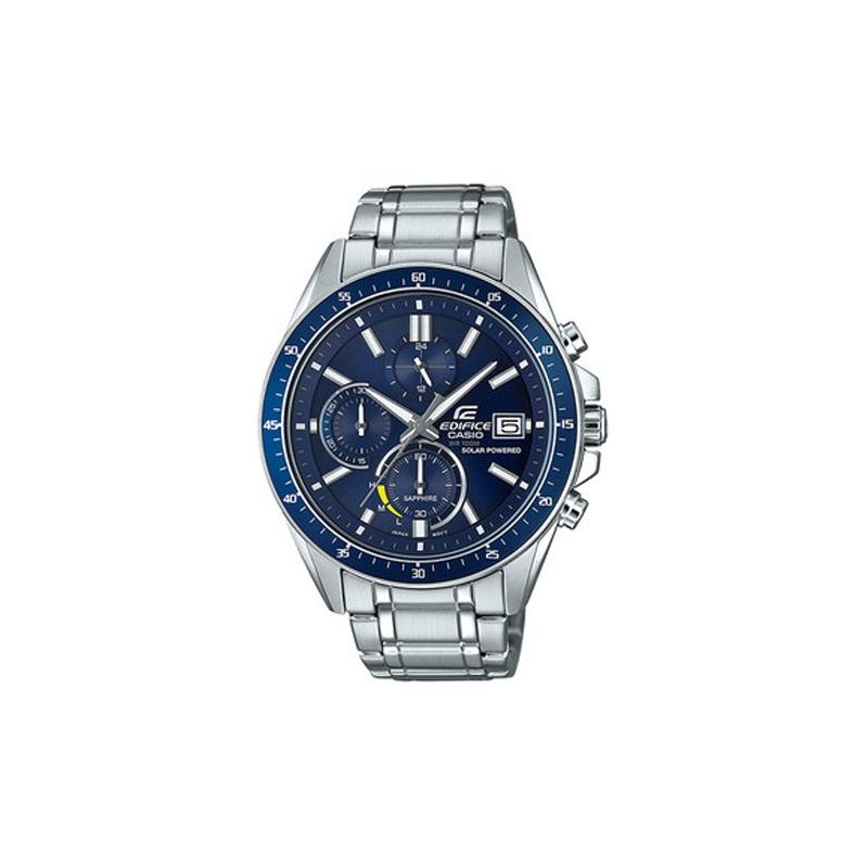 Casio Серия EDIFICE Сердце Океана Классические Трехстрелочные Трехглазые Единорог Солнечный Кварцевый Механизм Японские и Корейские Часы EFS-S510D-2AVUPR