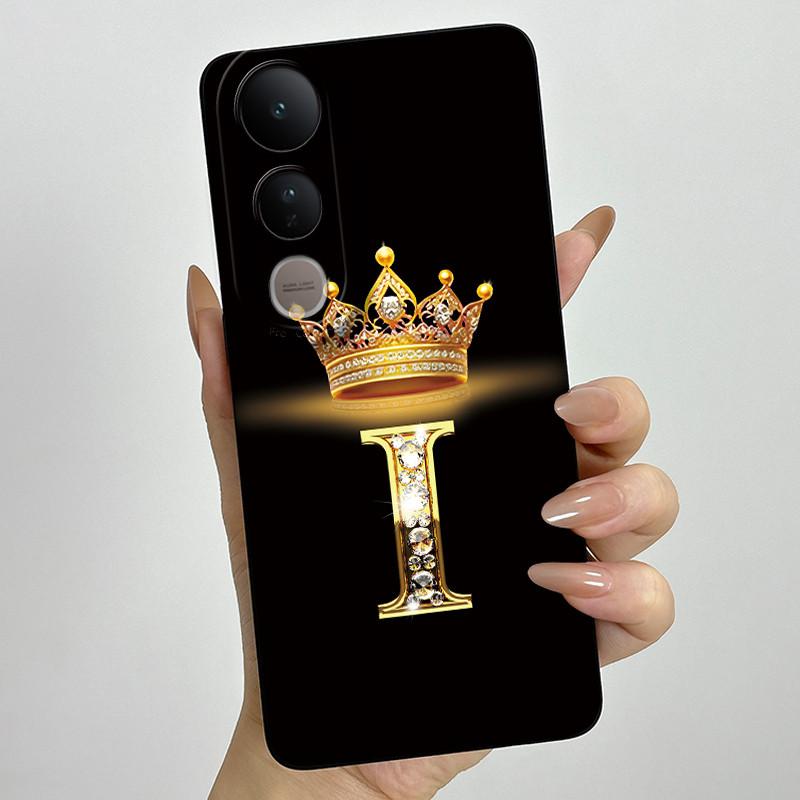 Для Vivo V50 Lite 5G Чехол Роскошные Буквы Пара Силиконовые Мягкие Чехлы Для Телефона Для Vivo V50 V50Lite 5G Защита Камеры Задняя Крышка
