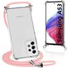 Case - BOOLING - for Samsung A53 5G - Flexible - Shockproof - Transparent-Pink