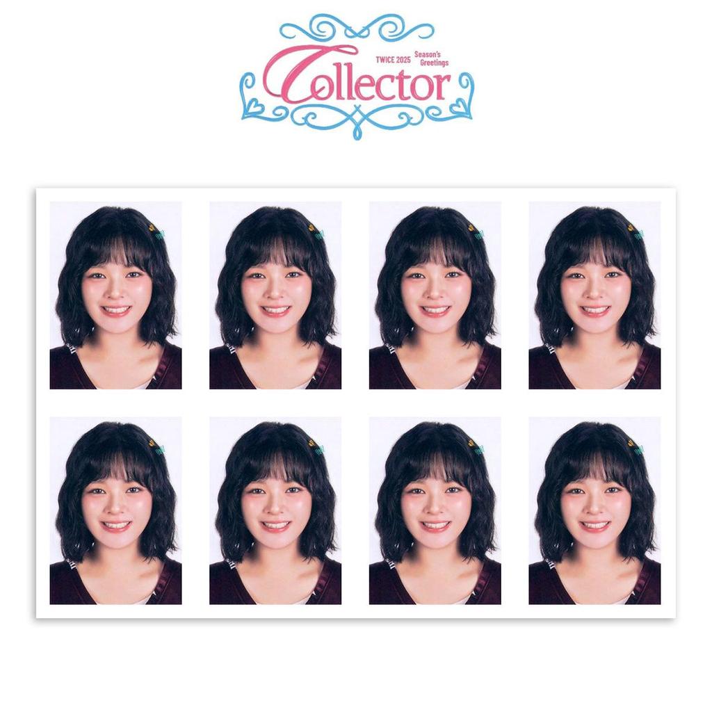 TWICE 2025 Сезонные приветствия Настольный календарь с коллекцией ID-фотографий