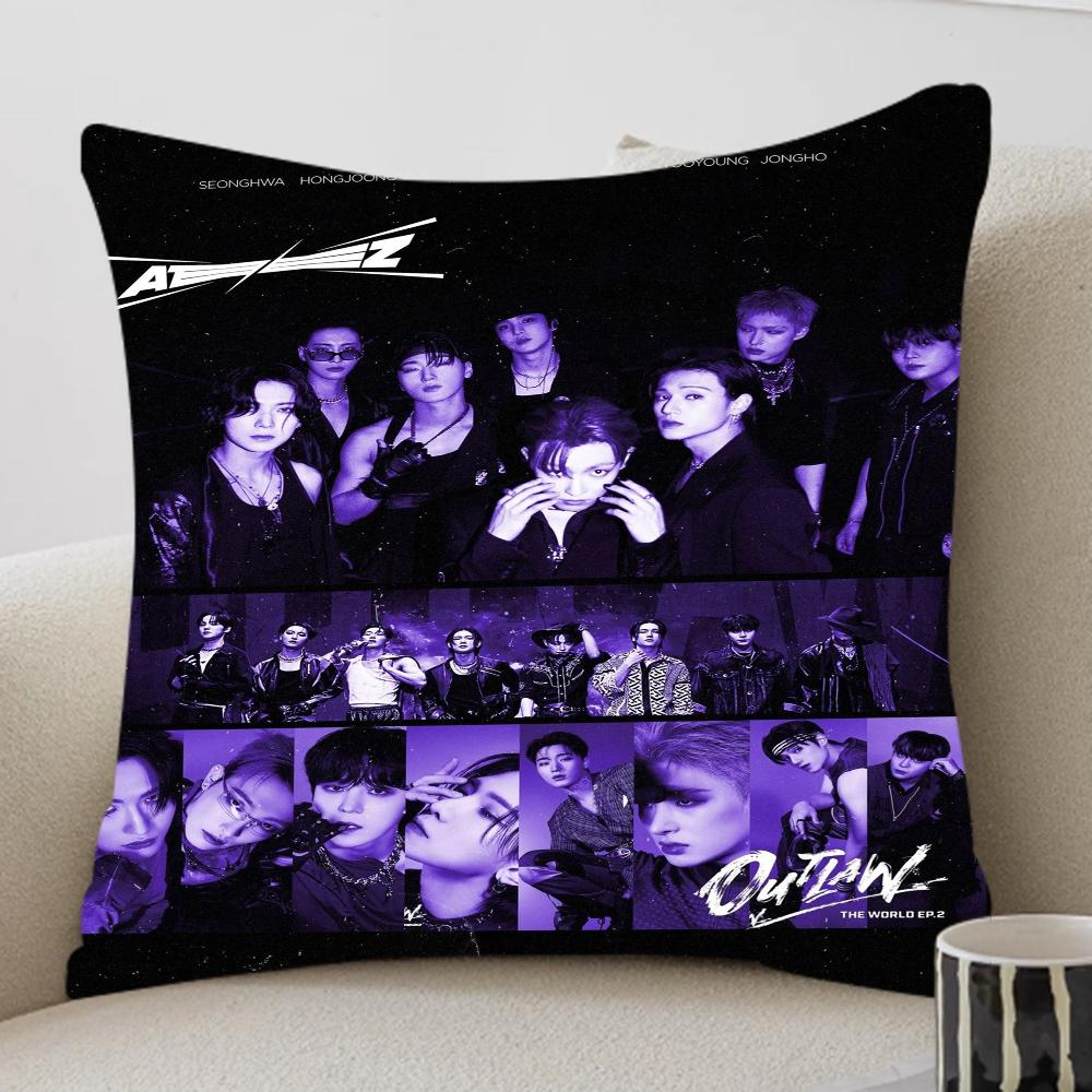 AATEEZZ KPOP Personalized Pillow Cover Kids Bedroom Wild Party Decor Pillowcase Kid Birthday Shower Gift