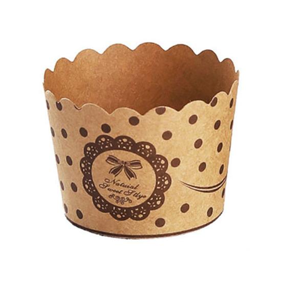 Creative Convenient Strong Construction Wood Pulp Paper Easy Release Utility Cupcake Liner Kitchen Supplies Cupcake Cup