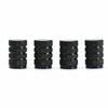 Tire Valve Caps Aluminum Black Car Bike Wheel Stem Air Valve Caps Tire Pressure Cap Dustproof Wheel Stem Air Valve Caps