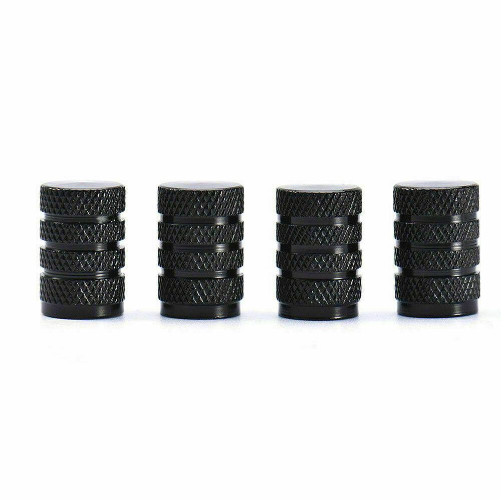 Tire Valve Caps Aluminum Black Car Bike Wheel Stem Air Valve Caps Tire Pressure Cap Dustproof Wheel Stem Air Valve Caps