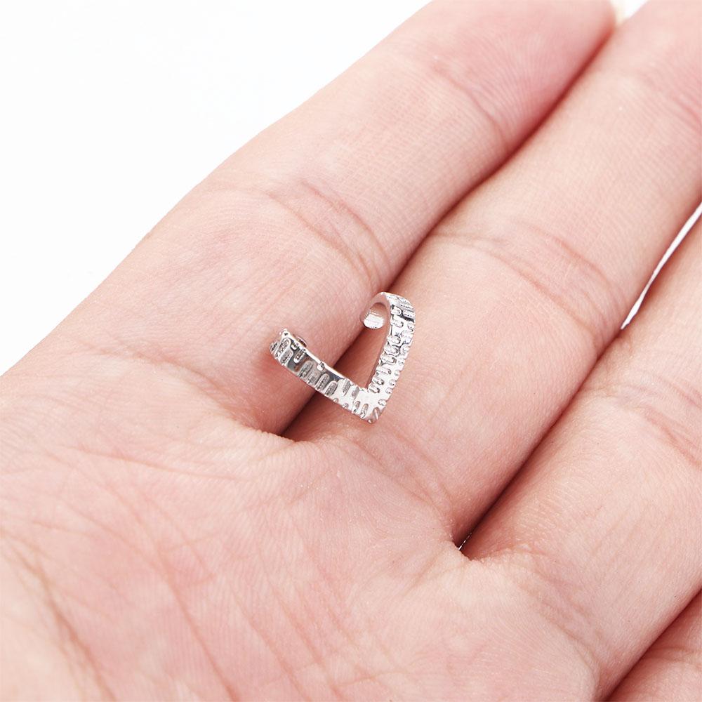 Punk Silver Plate Women Trend Cross Geometry Men Earrings Korean Style Earrings Metal Ear Studs