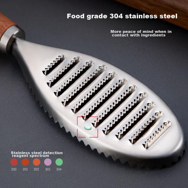 Newair 304 Stainless Steel Fish Scale Remover, Fish Scale Removal Tool, Household De-Scale Knife, Specialized Knife for Removing Scales, Scale Scraper