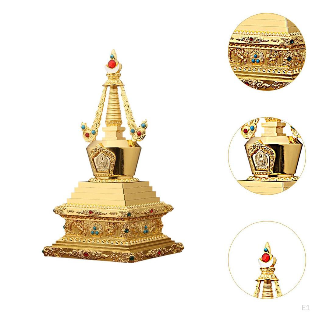 Ступа Бодхи — туристическое украшение, скульптура, центр стола, статуя из цинкового сплава для дома