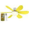Ceiling Fan LED Lamp E27 Base 42cm Modern LED Ceiling Fan Remote Control Low Profile Ceiling Fan for Bedroom Living Room Kitchen