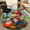 1 шт. Коврик для пола Mario Kart Race, Круглая зона, Офис, Спальня, Гостиная, Декор для дома, Декор комнаты, Offic a1016230