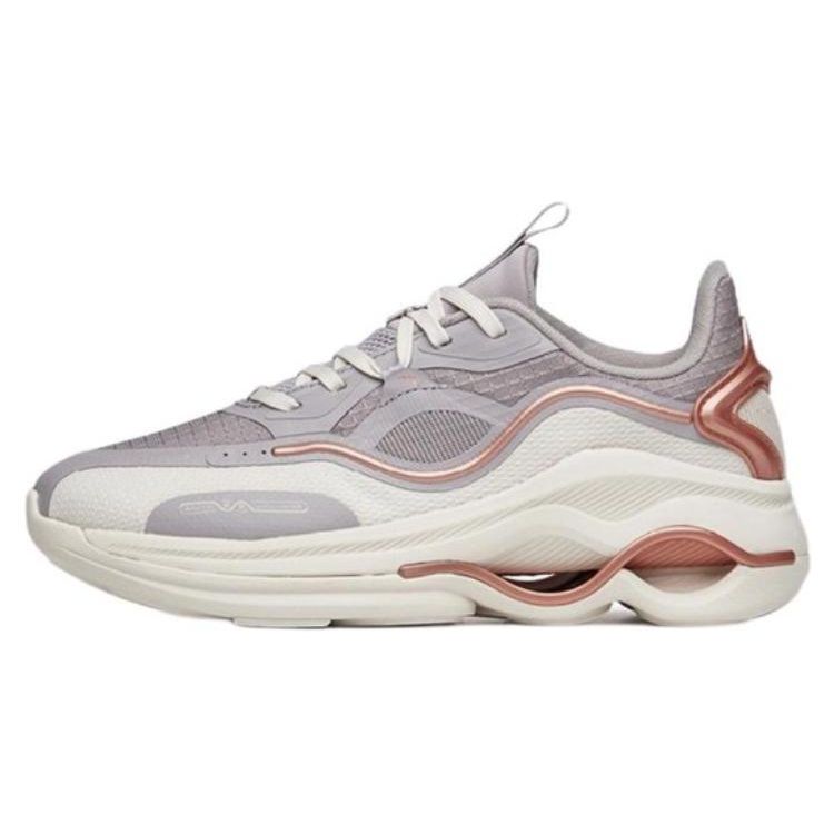 Anta Training Series Fabric Non-Slip Wear-Resistant Breathable Low-Top Training Shoes Women Sneaker Gray 122147722-3