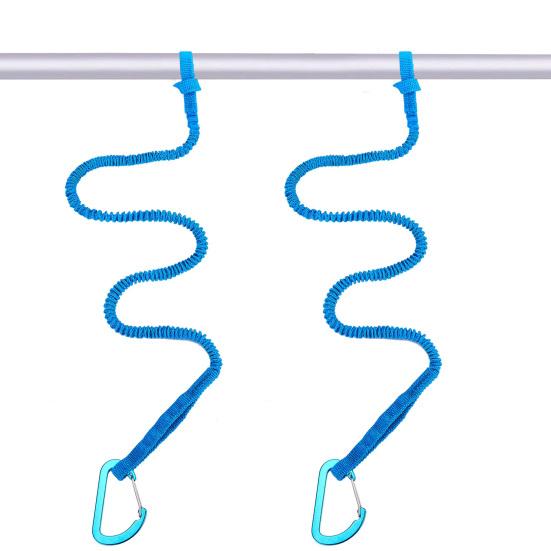 1/2/4 шт. поводок для весла для каяка, эластичный ремень для банджи, веревка, легкий поводок для удочки для каяка, поводок для катания на лодках, рыбалки, рафтинга, каноэ