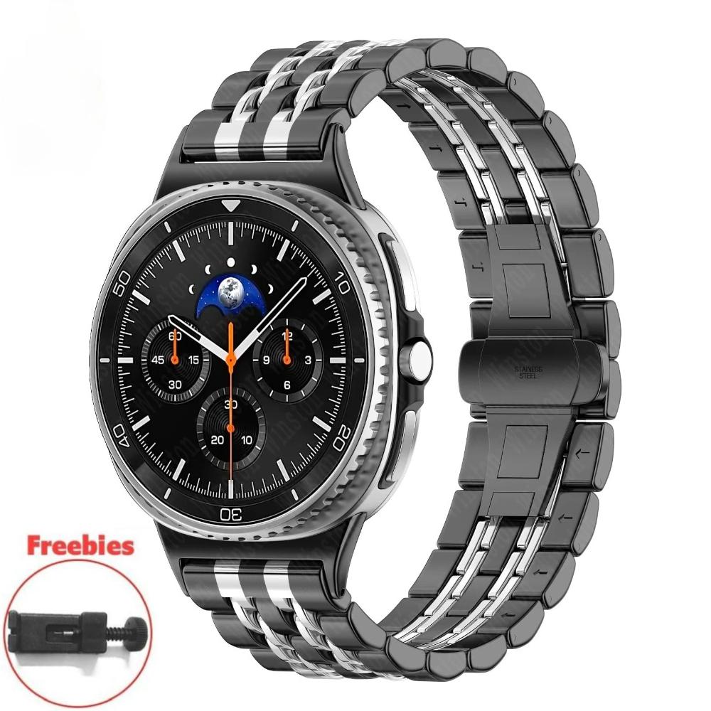Для Samsung Galaxy Watch 8 40/44 мм 8 Classic 46 мм Металлический браслет для Galaxy Watch Ultra 2024/2025 47 мм Ремешок из нержавеющей стали