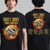 РЕДКИЙ! Guns N Roses Мировой Тур 2026 Расписание Даты Двусторонняя Футболка ГОРЯЧАЯ НОВАЯ Унисекс Футболка