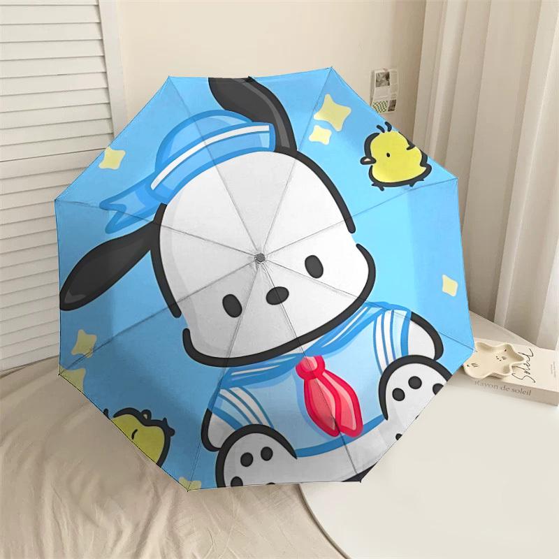 1PC Doggy Chick Umbrella-8-Rib Reinforced, Automatic Open, Lightweight & Durable, Cute Fashion Accessory for Outdoor-P2681