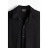 Рубашка из джерси с кружевом HM Regular Fit, черная