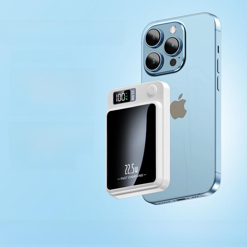 Ультратонкий внешний аккумулятор 10000 мАч с быстрой зарядкой PD 22,5 Вт и магнитной беспроводной зарядкой