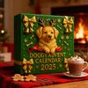 Dog Advent Calendar 24 Days Countdown Box Acrylic Puppy-Themed Ornament for Christmas Tree Multifunctional Holiday