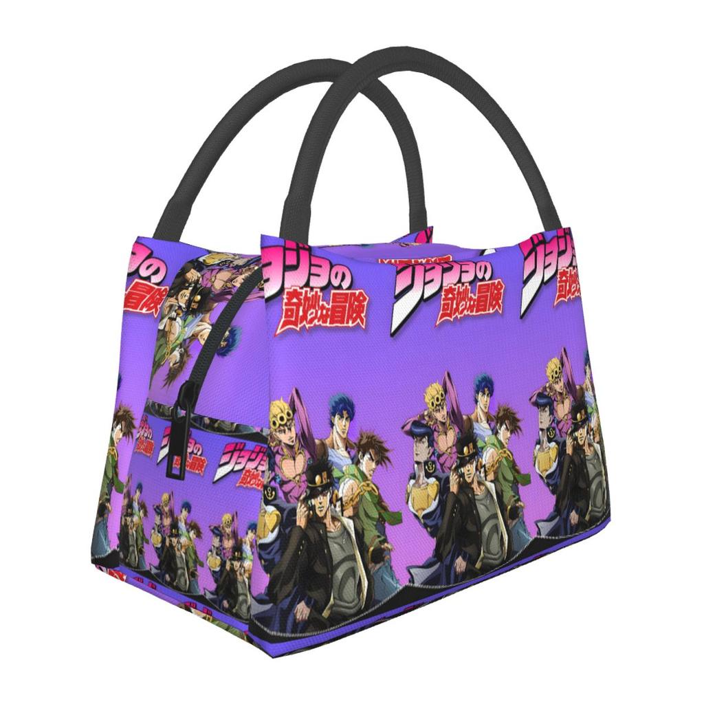 Jojo Bizarre Adventure Аниме Мультфильм Изолированная Сумка для Ланча Bento Хранение Контейнеры для Еды Контейнер Термосумка Ланч-бокс Сумка-тоут