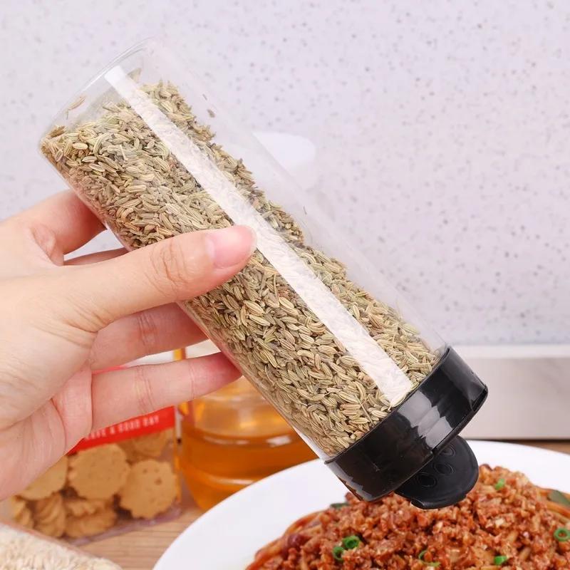Прозрачные банки для специй с крышками-шейкерами Бутылочки для соли и перца Контейнеры для хранения специй и приправ Контейнер для хранения порошка