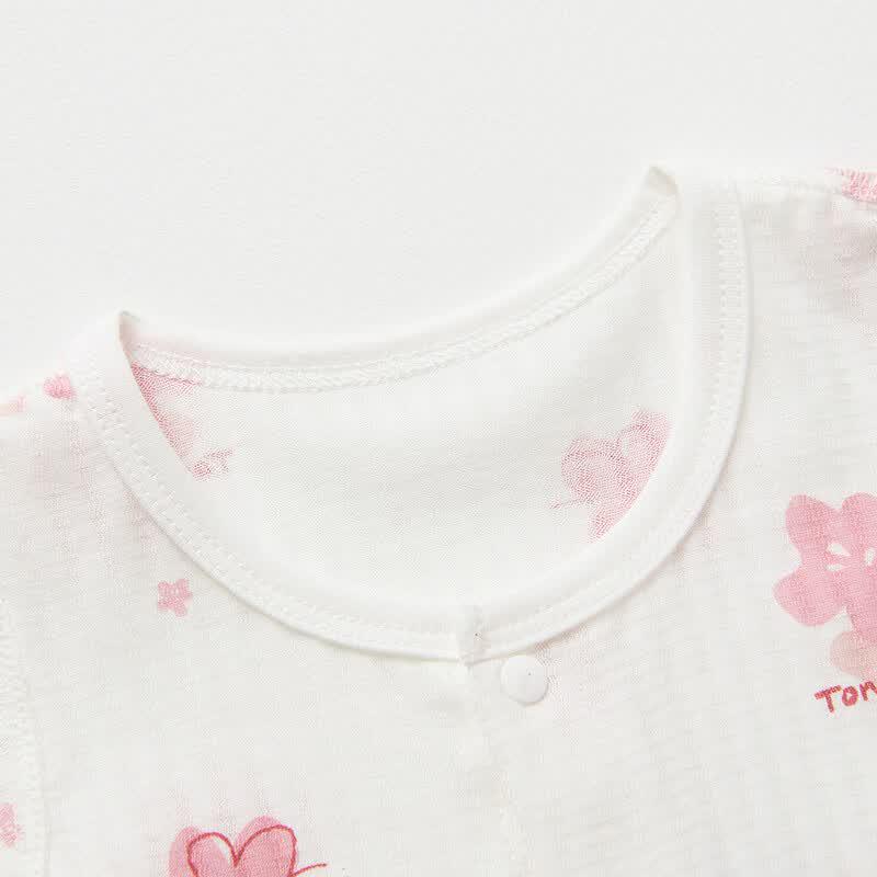Tongtai Baby Short Sleeve Cotton Romper 2-Piece Set