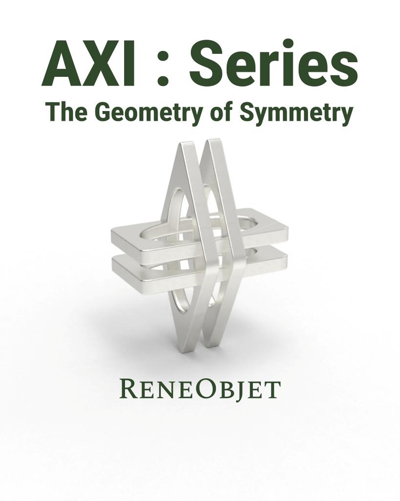 Набор из двух серебряных колье Reneobjet Axi Double Cross [Стерлинговое серебро] Кулон 925 пробы Набор колье