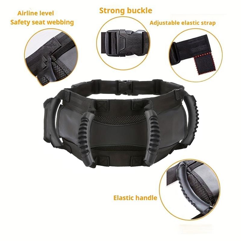 Rear Seat Handle Motorcycle Adjustable Passenger Grip Grab Handle Safe Belt Passenger Handle Accessory