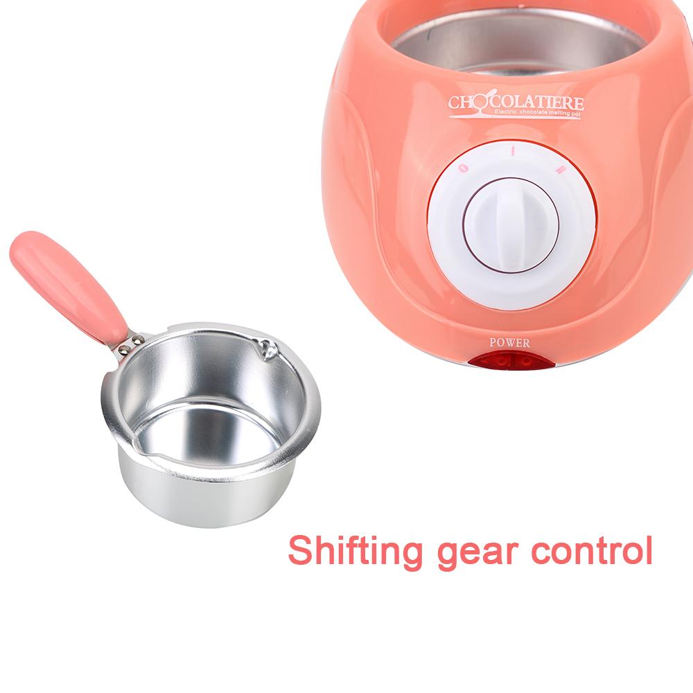 Electric Chocolate Melting Pot with Mold Long Handle Heating Candy Wax Kitchen Tool DIY Scented Candle Soap Butter