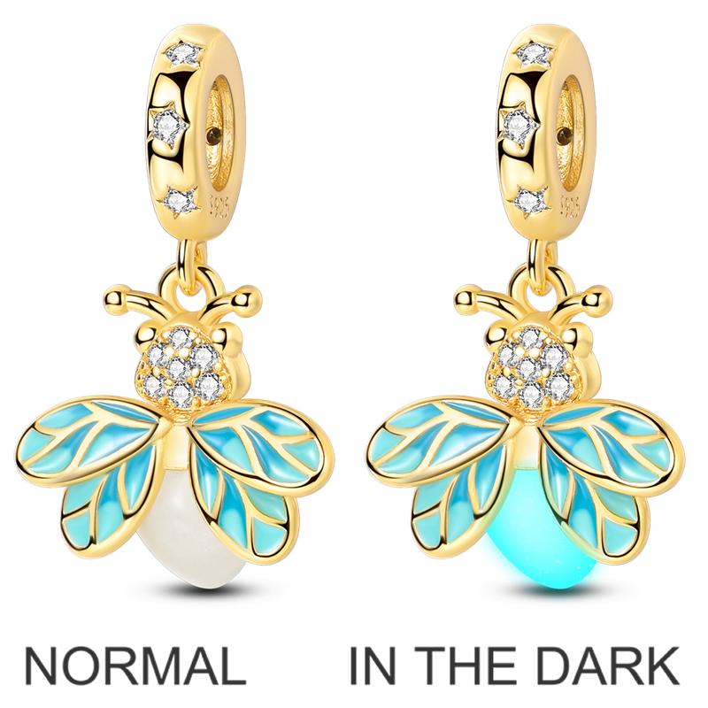 925 Silver Green Series Tree Cactus Avocado Pendant DIY Charm Beads Fit Bangle Charms Bracelet Women Jewelry