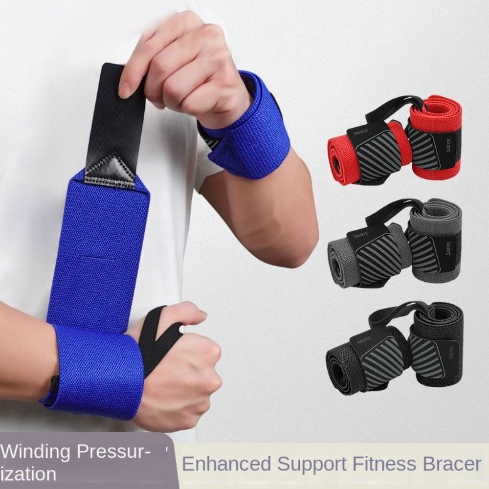 1 Pair Anti-slip Wristband Wrist Support Elastic Weightlifting Wrist Wraps Gym Training