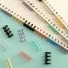 10PCS 4-Ring Binding Spines Combs Loose Leaf Binder Book Rings for Notebook Planners Travel Diary Photo Album Expansion Rings