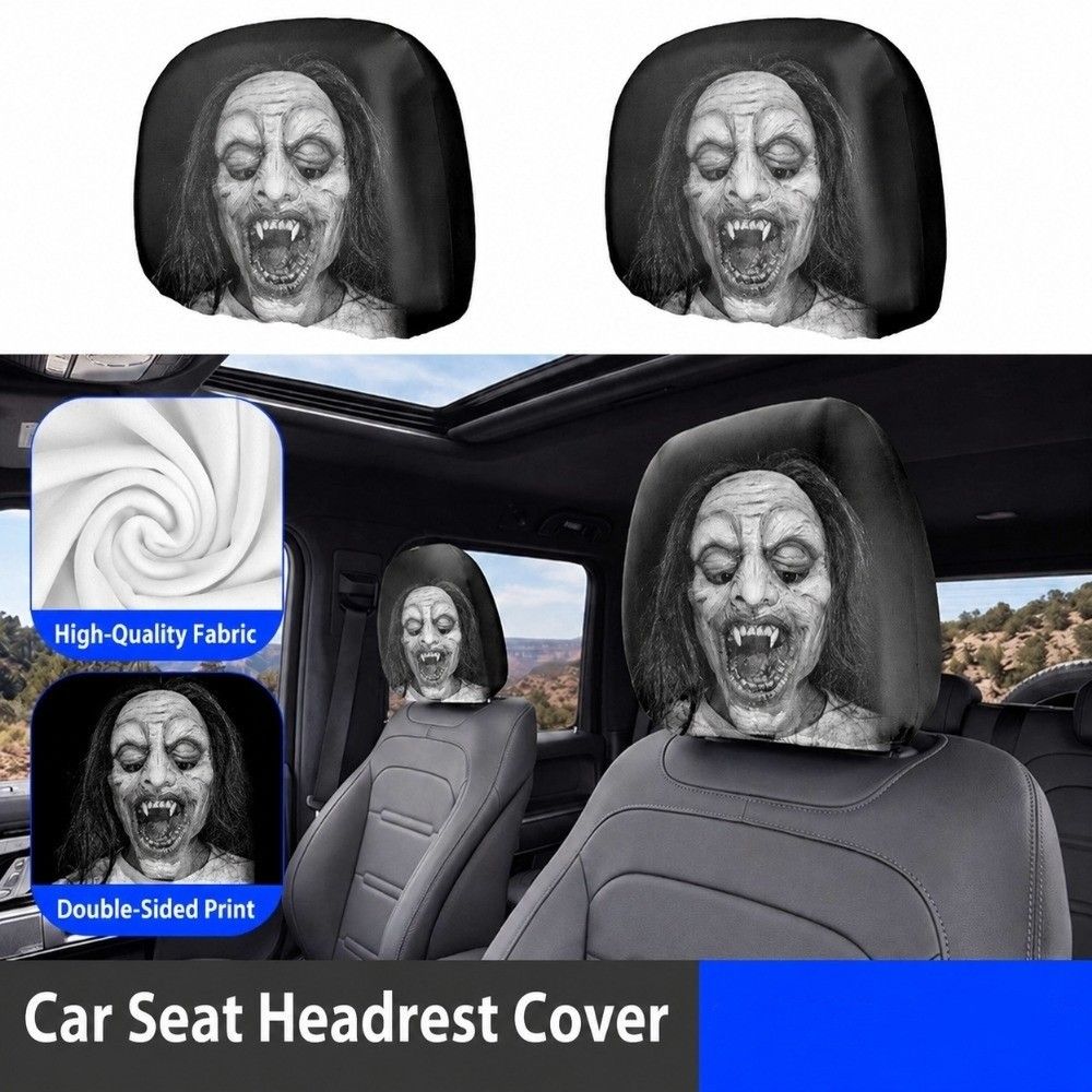 2pcs Universal Car Headrest Cover Elastic Car Seat Covers New Seat Protector For Sedan Truck SUV