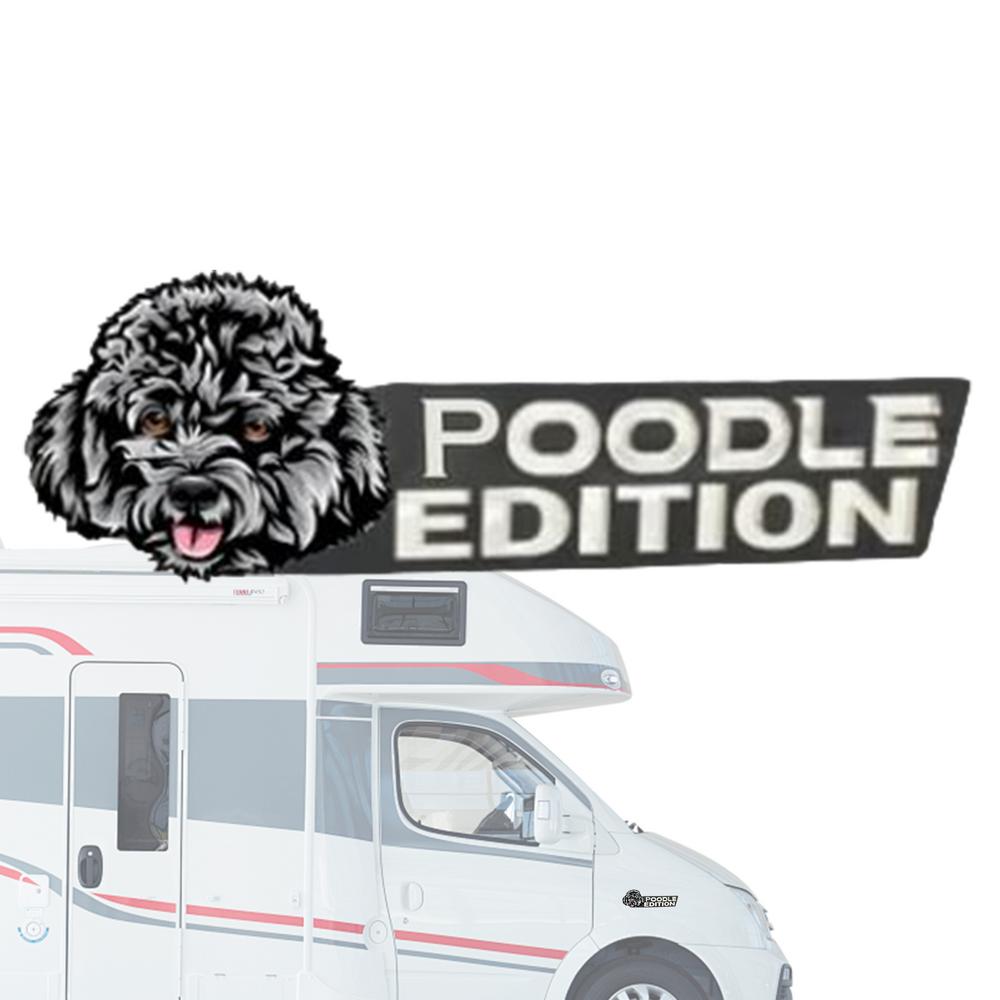 Dog Cart  Emblem Car 3D Dog Edition Acrylic Car Badges Stickers Automotive Badge Decals And Stickers Exterior Decoration