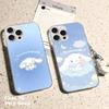 Мультяшный Милый C-Синнамороллы Для IPhone 17 Air 16 15 14 13 12 11 Pro Max Plus Чехол Для Телефона Серебристый Атласный Глянцевая Поверхность