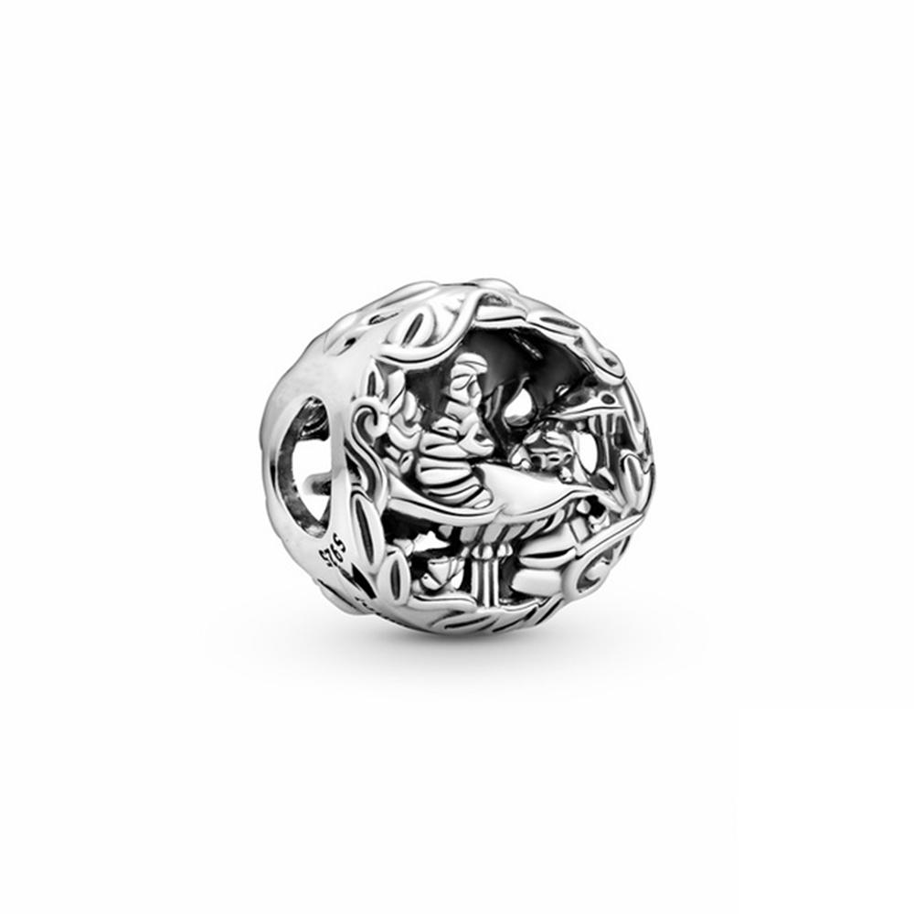 925 Silver Dumbo Mickey Mouse Charm Bead DIY Fine Jewelry Bracelet Pendant