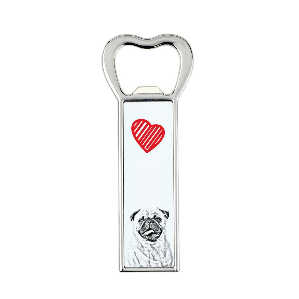 Mops, Pug, Carlin - Otwieracz Do Butelek Z Psem, Personalizowany Otwieracz Na Lodówkę, Wyjątkowy Upominek Dla Mężczyzny Marki Art-Dog