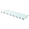 VidaXL Shelf Panels 2 Pcs Transparent Glass 90 X 25 Cm