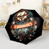 Chucky Style Compact Travel Automatic Umbrella Compact 8-Rib Design Foldable Design Perfect for Outdoor Adventures Compact Folding Umbrella