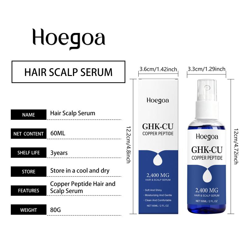 Медный пептид Hoegoa Уход за волосами Кожа головы Легкий, успокаивающий, освежающий и нежирный Ежедневный уход