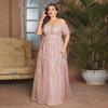Plus Size Off-The-Shoulder Bridesmaid Dress - Elegant & Slimming for Engagements, Fits Up To 200 Pounds
