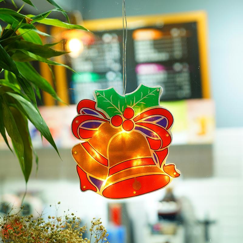 Трансграничное новое светодиодное рождественское украшение, свет Санта-Клауса, снеговика, лося, окна на присоске, свет праздника